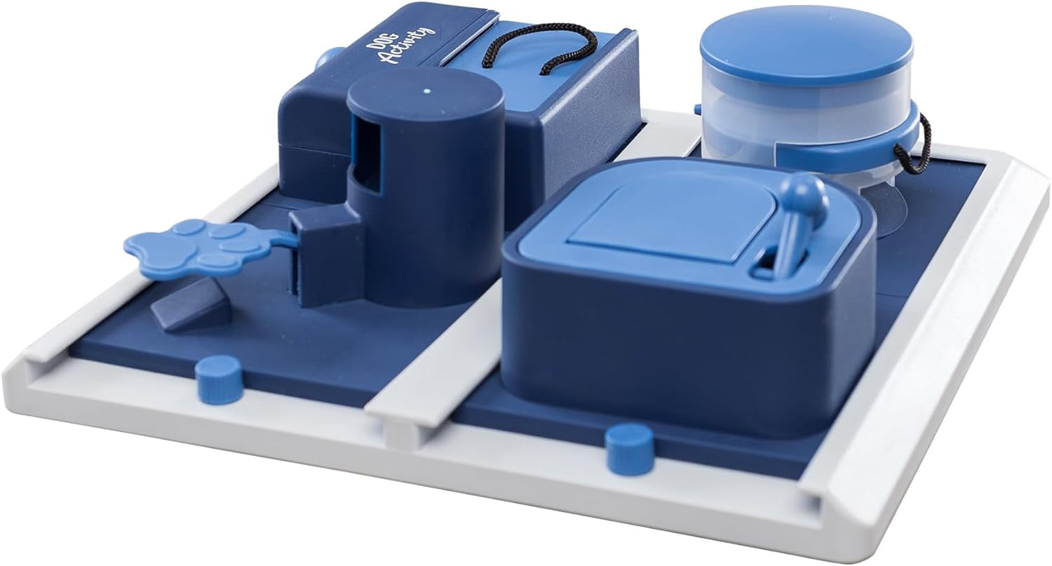 TRIXIE Poker Box 2 Dog Enrichment Toy, Advanced Level 3 Dog Puzzle, Interactive