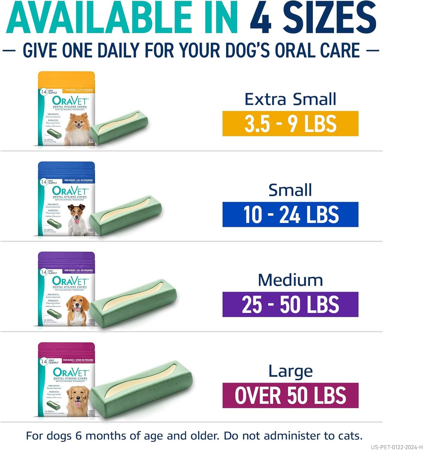 Dental Chews for Small Dogs (10-24 lbs) - 30 Count Blue Pouch for Enhanced Oral Care and Hygiene