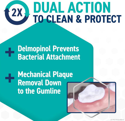 Dental Chews for Small Dogs (10-24 lbs) - 30 Count Blue Pouch for Enhanced Oral Care and Hygiene