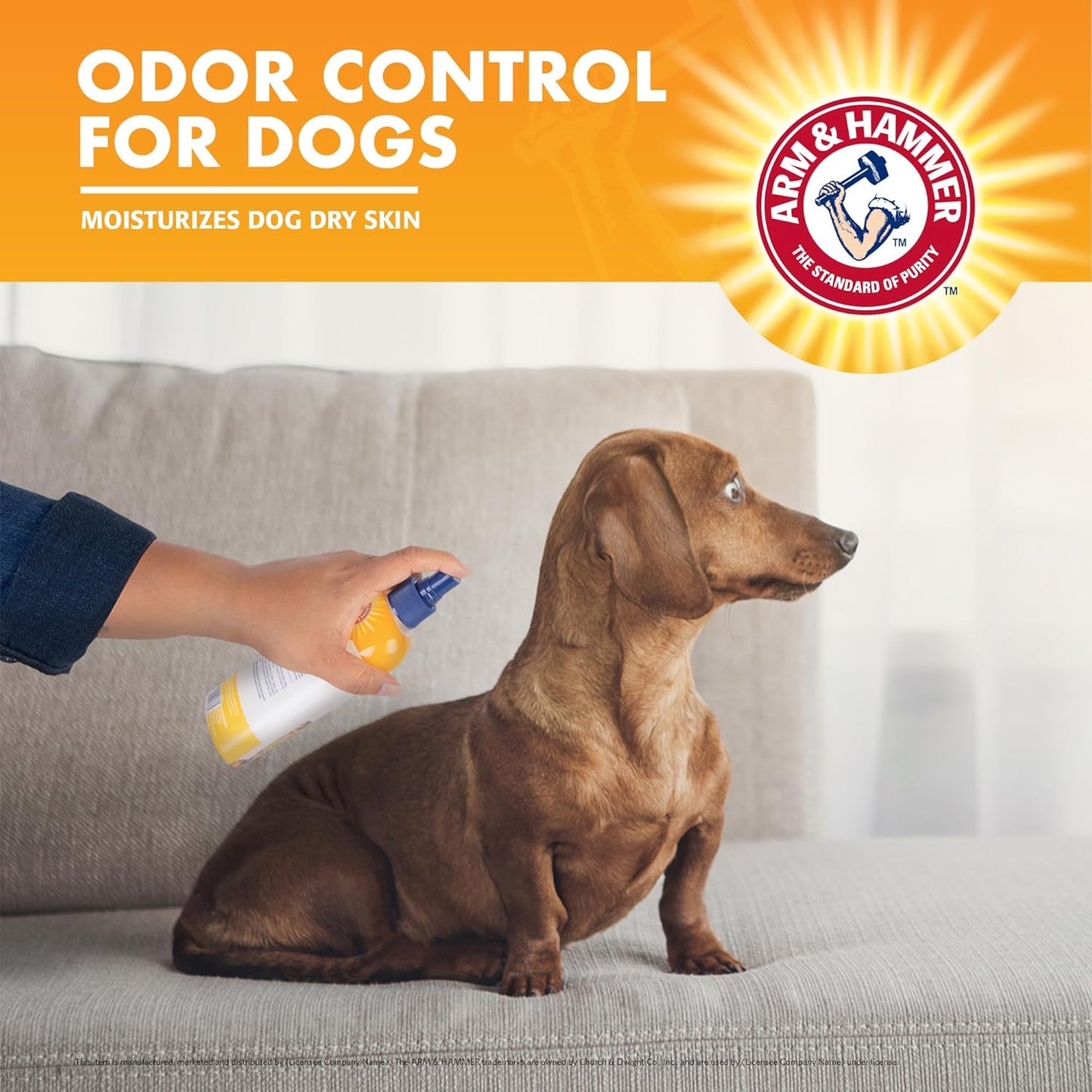 Super Deodorizing Spray for Dogs - Effective Odor Eliminator with Fresh Kiwi Blossom Scent, 8 Ounces
