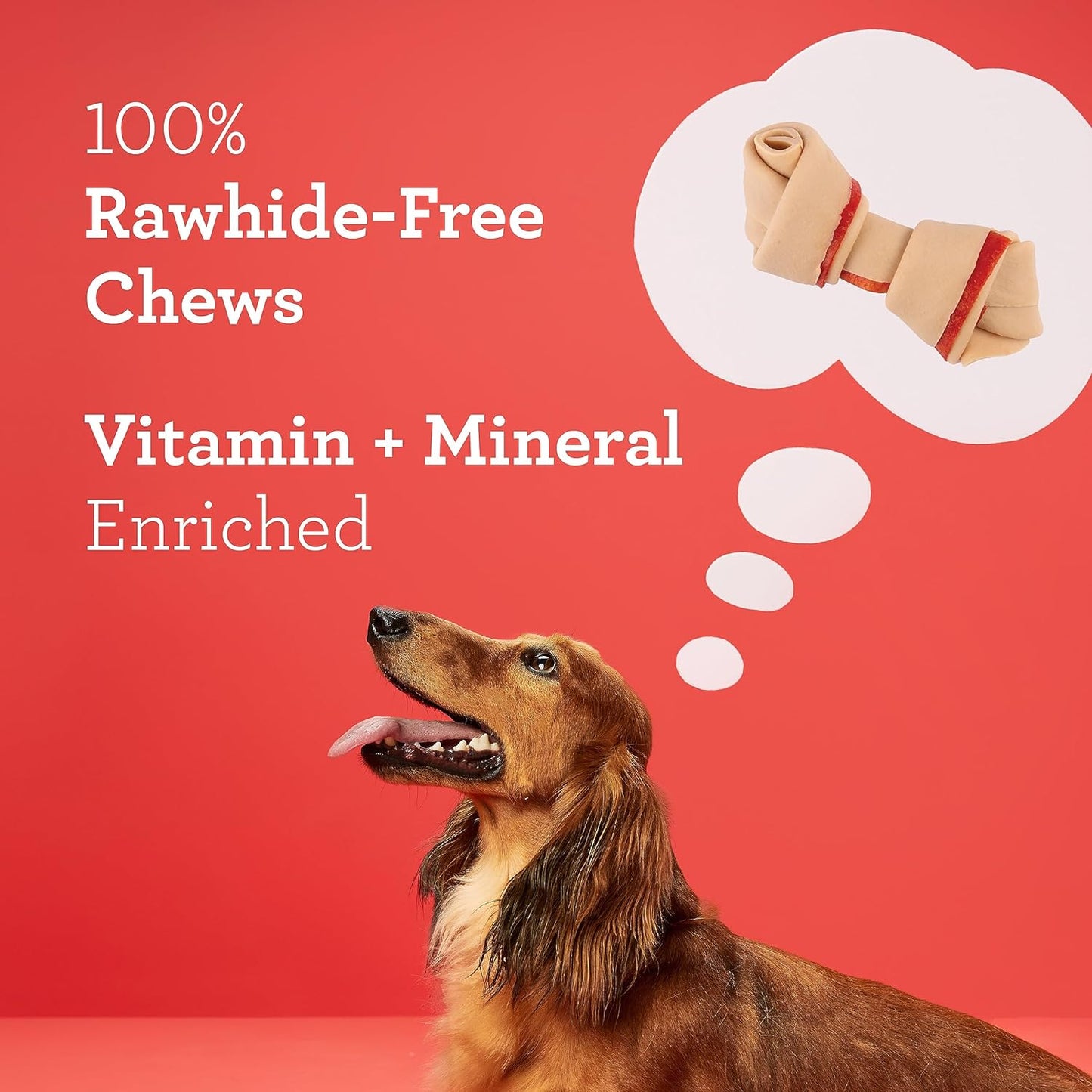 Mini Chews, Made with Real Chicken, Rawhide Free Chews for Dogs, 24 Count