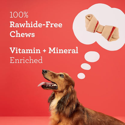 Mini Chews, Made with Real Chicken, Rawhide Free Chews for Dogs, 24 Count