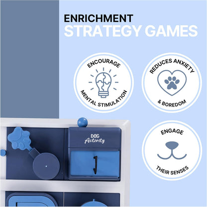 TRIXIE Poker Box 2 Dog Enrichment Toy, Advanced Level 3 Dog Puzzle, Interactive