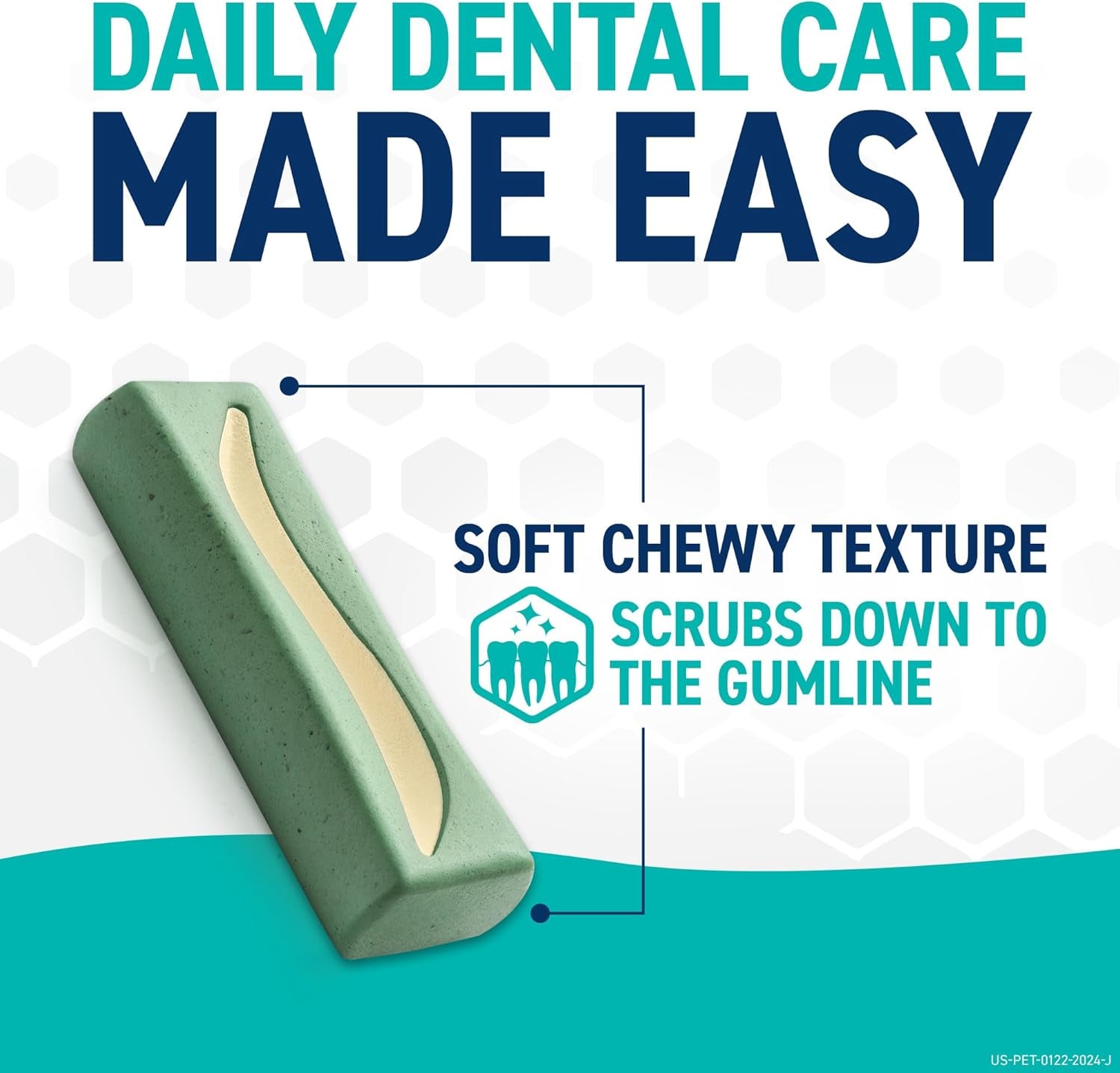 Dental Chews for Small Dogs (10-24 lbs) - 30 Count Blue Pouch for Enhanced Oral Care and Hygiene